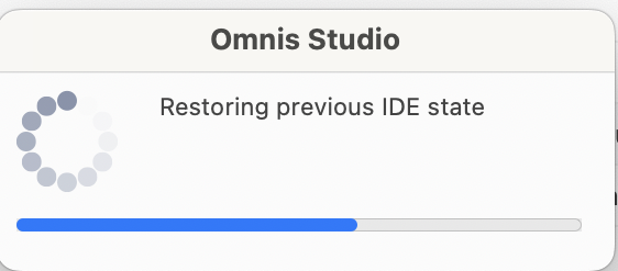 restoring IDE