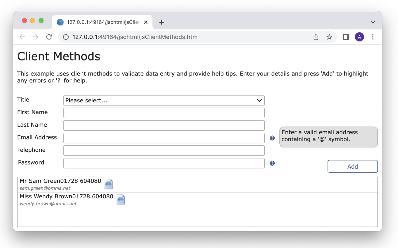 Omnis Online Documentation