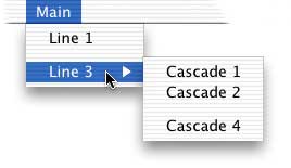 Cascading Menu Instance