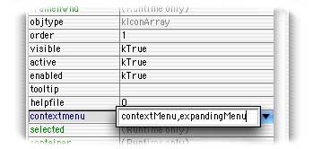 second menu class in contextmenu property value