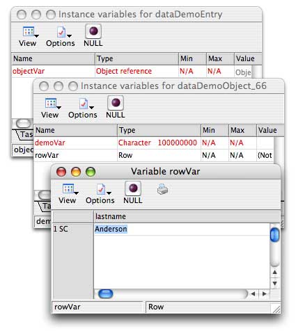 Variable Value Windows for Nested Variable Levels