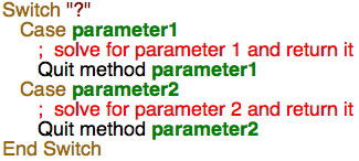 Solve for missing parameter