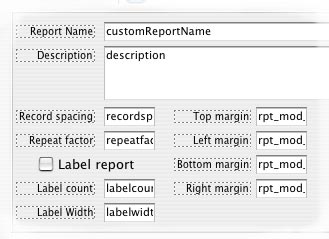 Report Properties