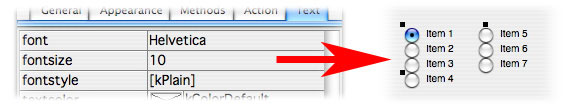 Effect Of Small Font Size On Radio Group Field Layout