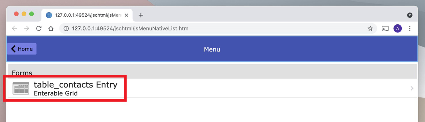 Import  a file into SQLite and create a web or mobile form