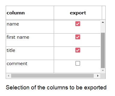 Popup Form for exporting data from a Data Grid