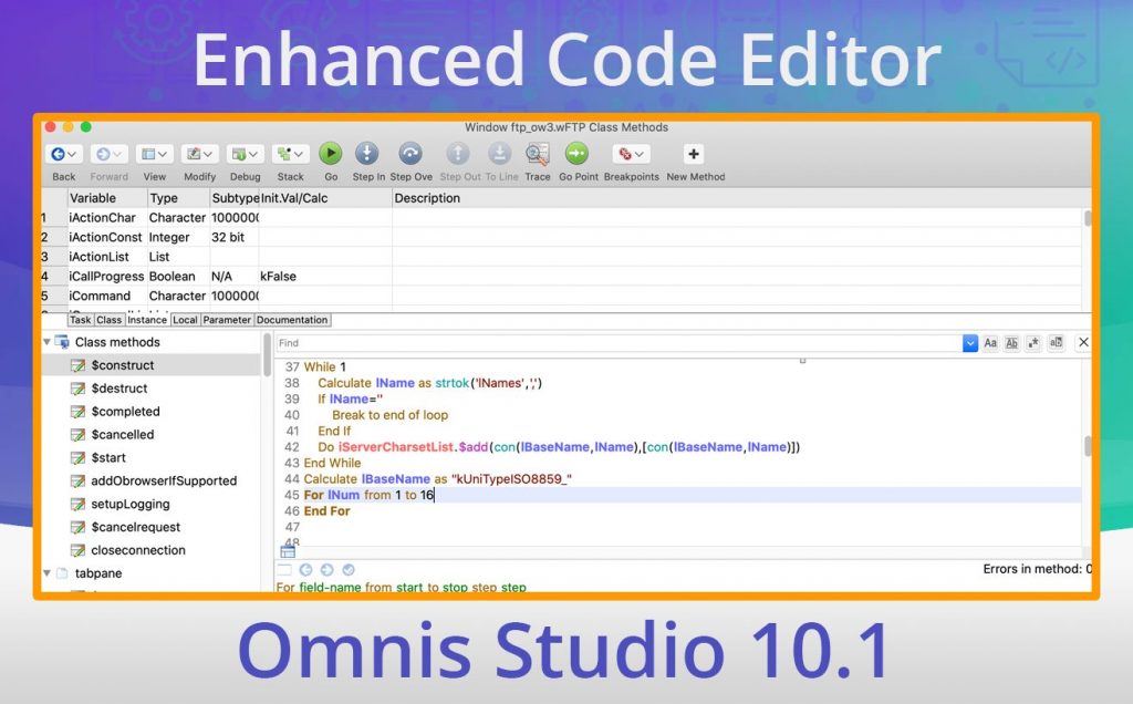 Omnis Code Editor