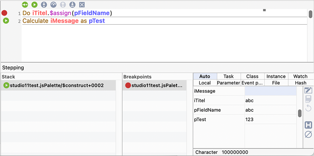 omnis debugger