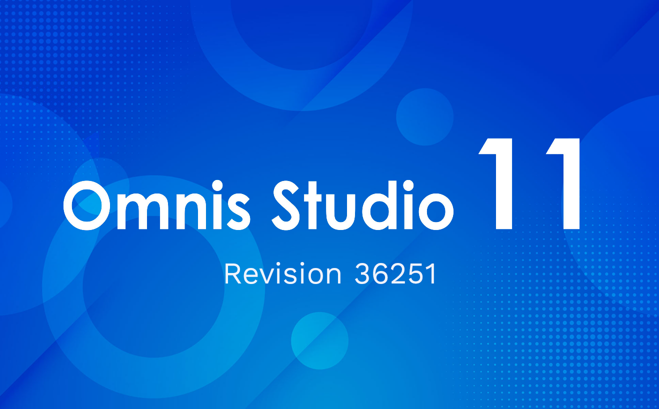 Free Omnis Studio 11 Patch release 36251 is here